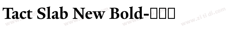 Tact Slab New Bold字体转换